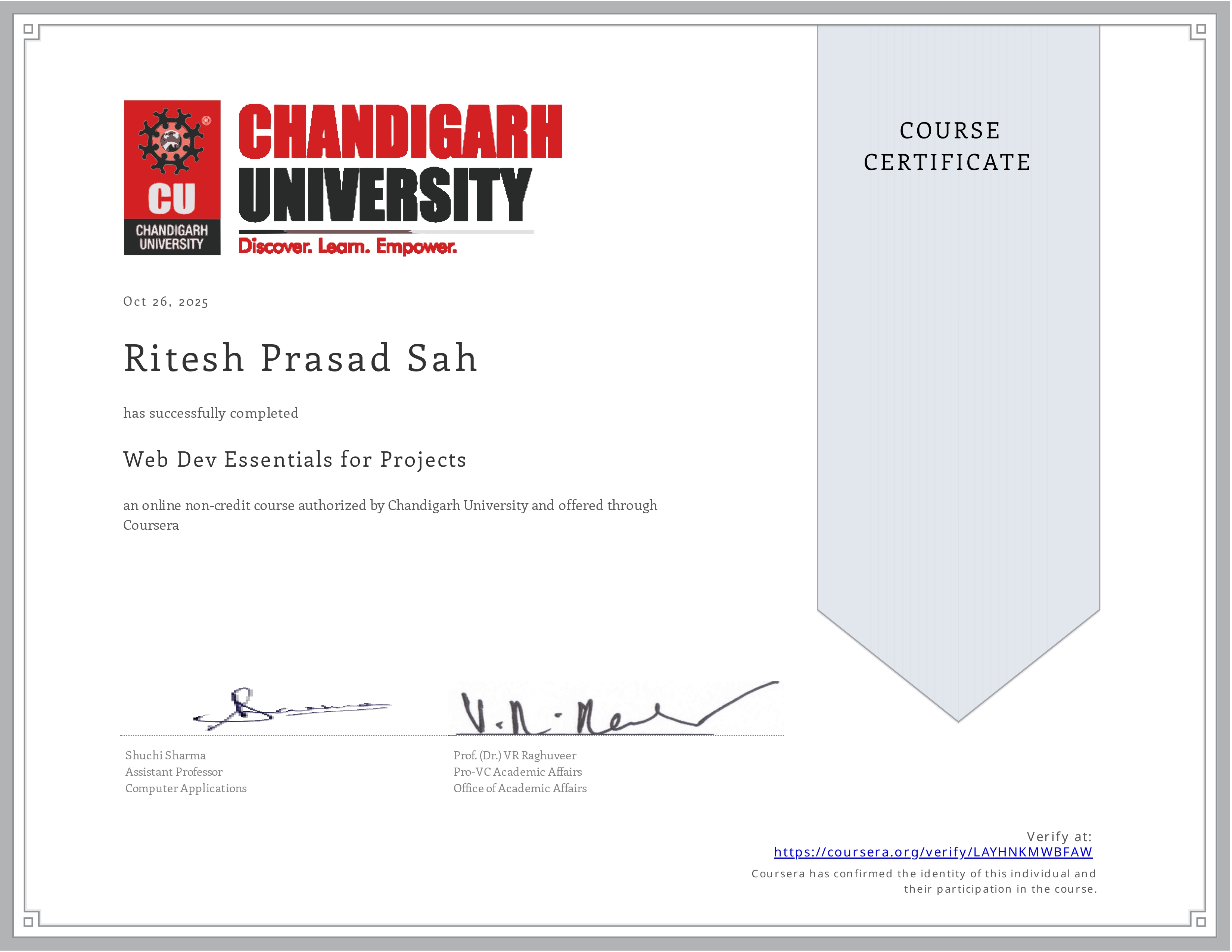 Certificate 3